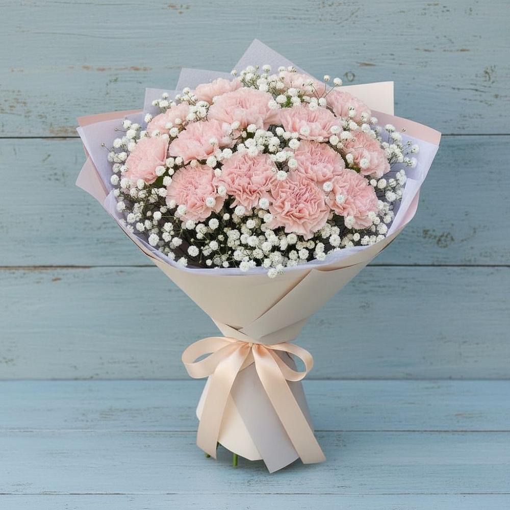 Букет цветов из: Гвоздики в Майском