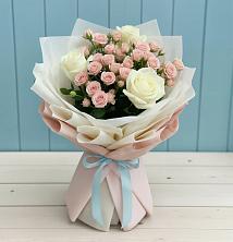 Букет цветов из:  Розы в Майском