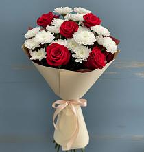 Букет цветов из:  Розы и Хризантемы в Майском