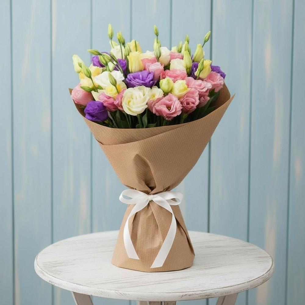 Букет цветов из: Лизиантусы в Майском